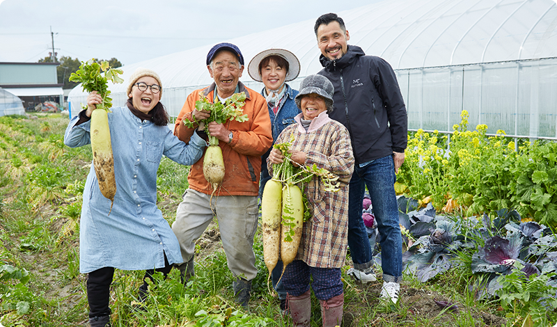 農家さんとノグチさん